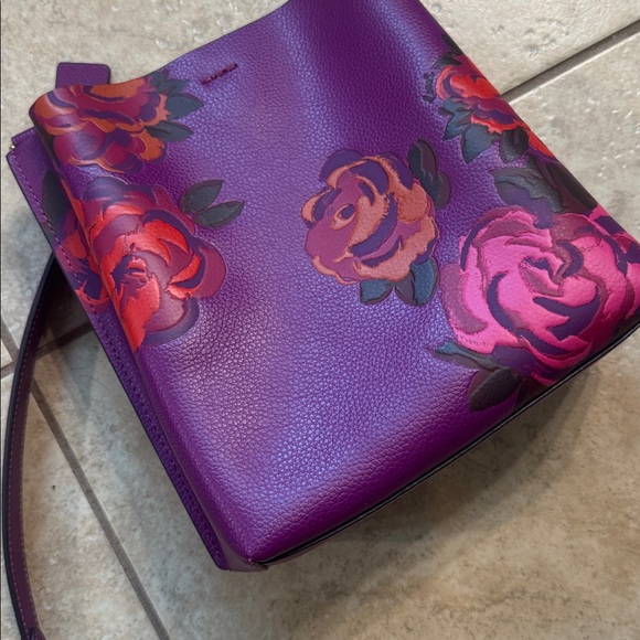 Coach Mollie 22 Bucket Bag Roses Crossbody - Picture 5 of 11